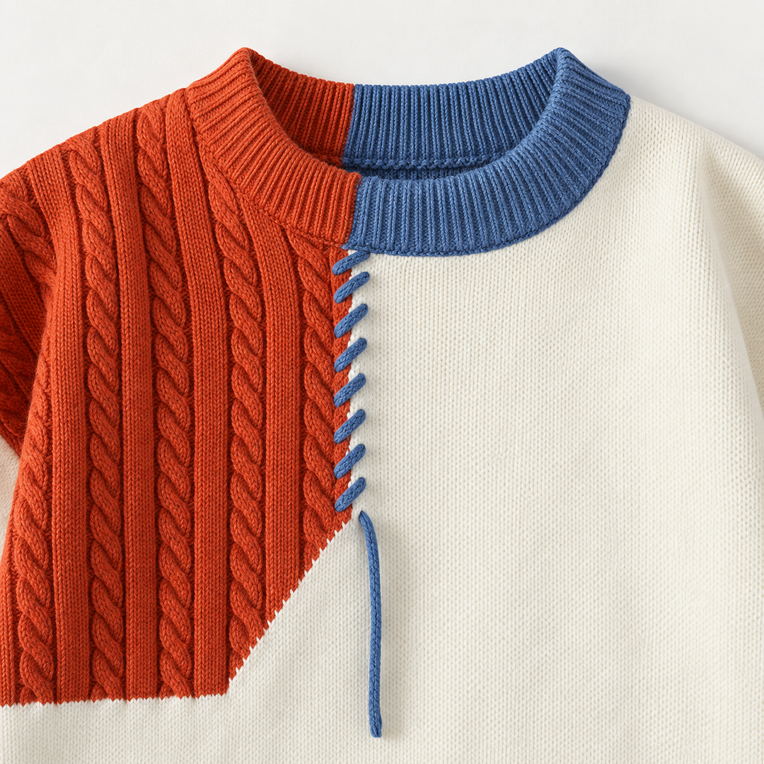Huxley Patchwork Knit Sweater