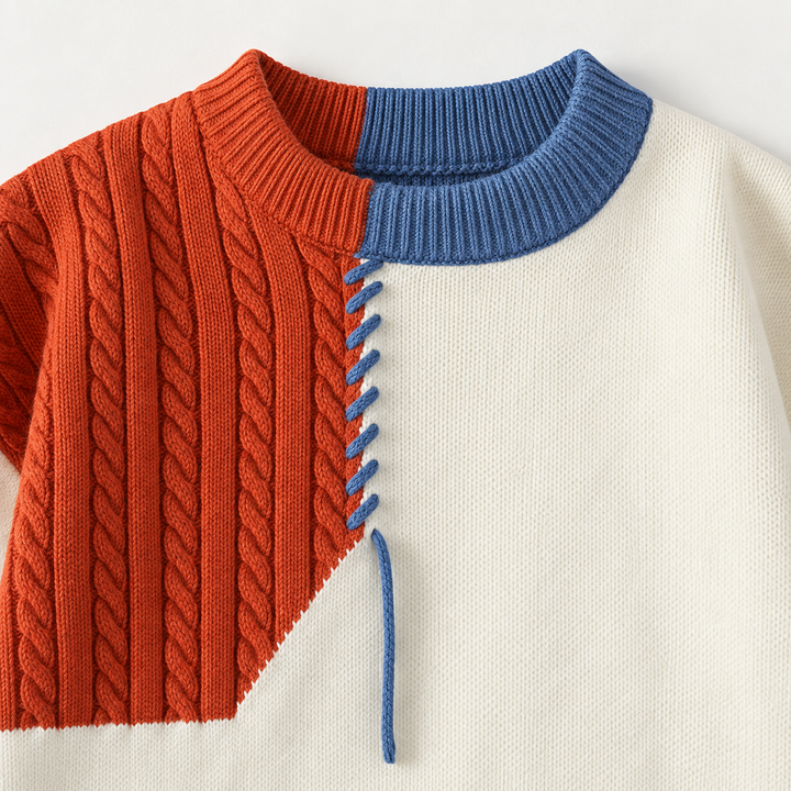 Huxley Patchwork Knit Sweater