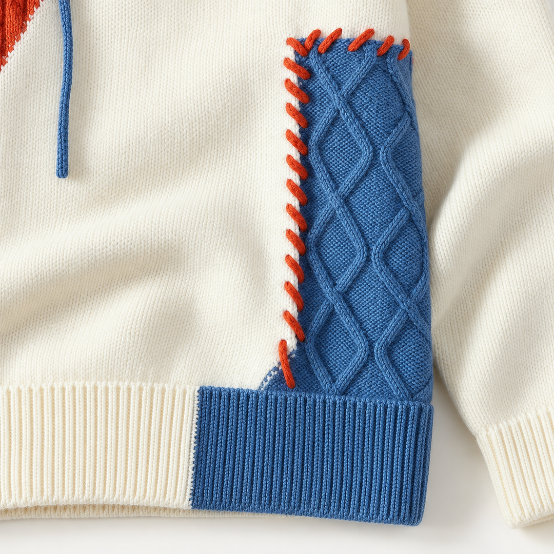 Huxley Patchwork Knit Sweater
