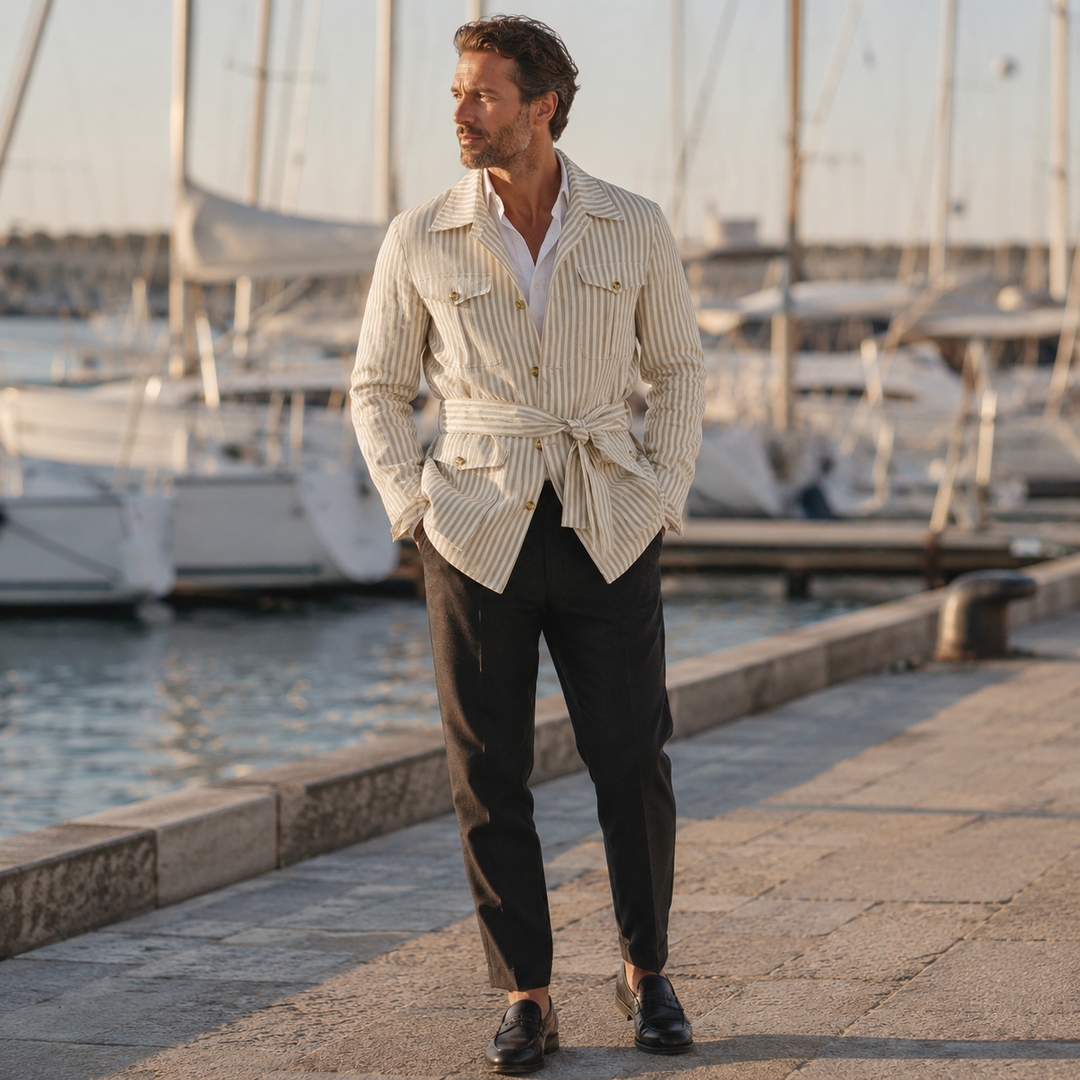 Sinclair Striped Overshirt
