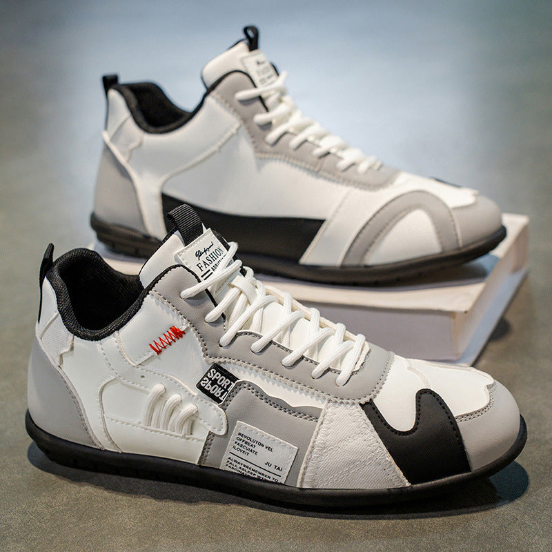 Brooks & Beck Atlas High-Top Sneaker in White - Side Profile