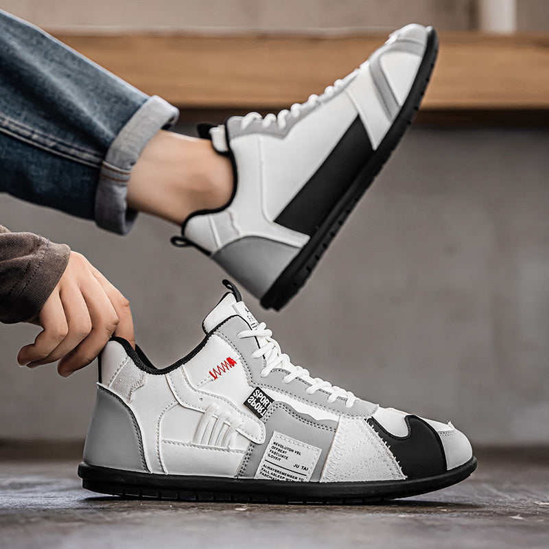 Brooks & Beck Atlas High-Top Sneaker in White - On Foot View