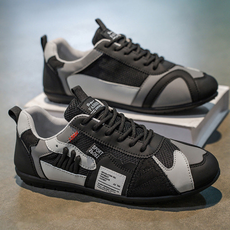 Brooks & Beck Atlas Racer Sneaker in Black - Side Profile Stacked