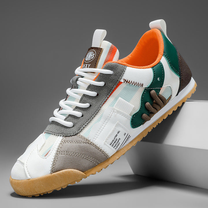 Brooks & Beck Horizon Track Sneaker in Grey - Angled View