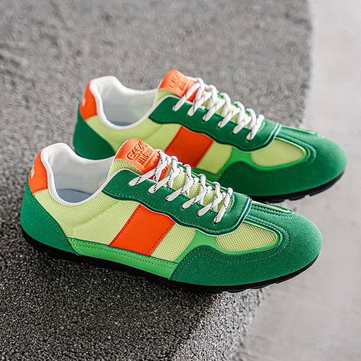 Brooks & Beck Vortex Retro Runner in Green - Side Profile 2