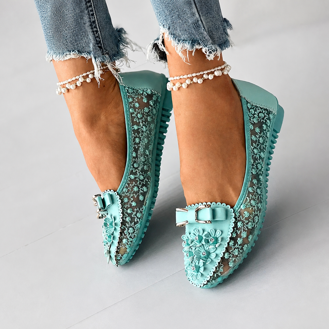 Lace Blossom Flats — product view 5