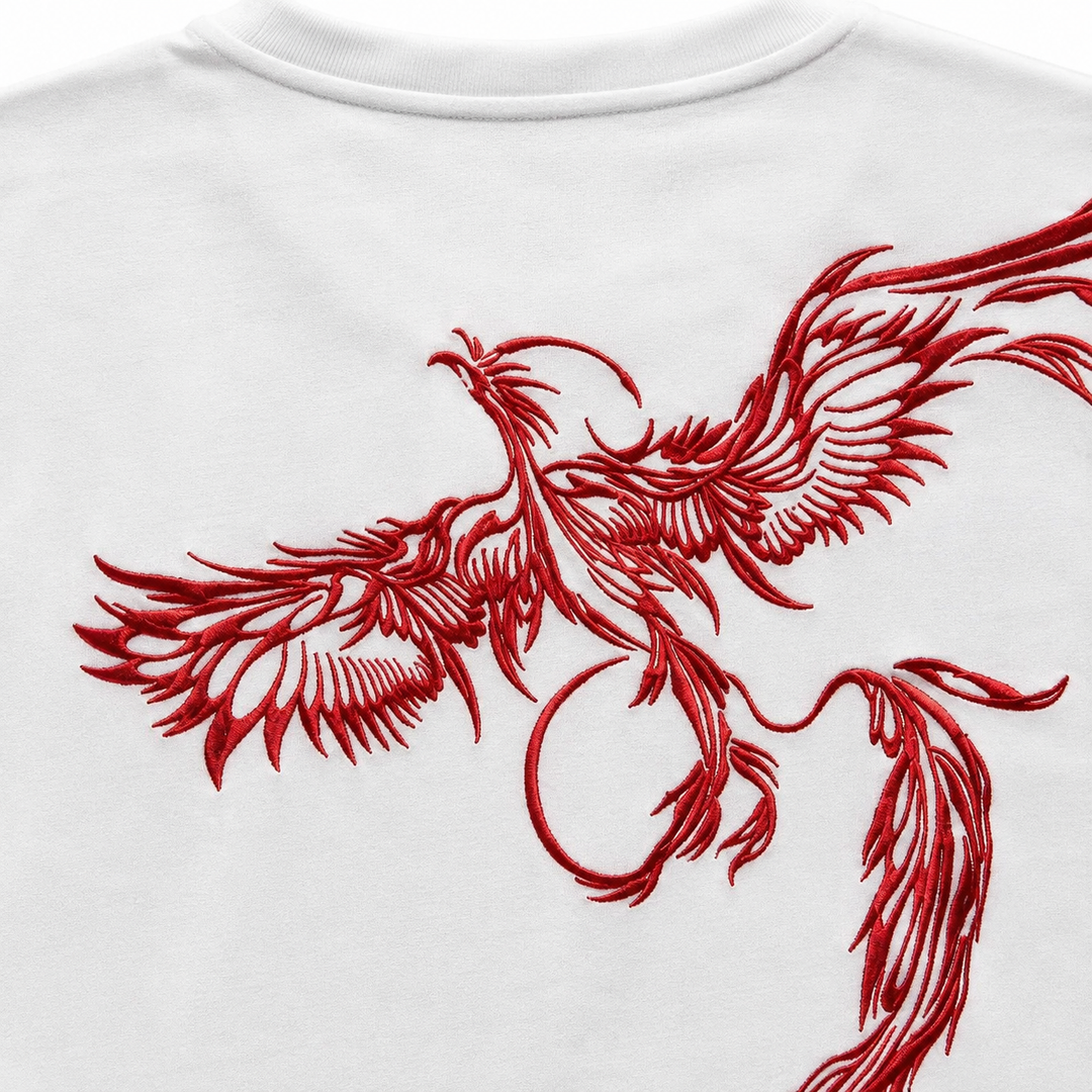 Phoenix Embroidered T-shirt — product view 1
