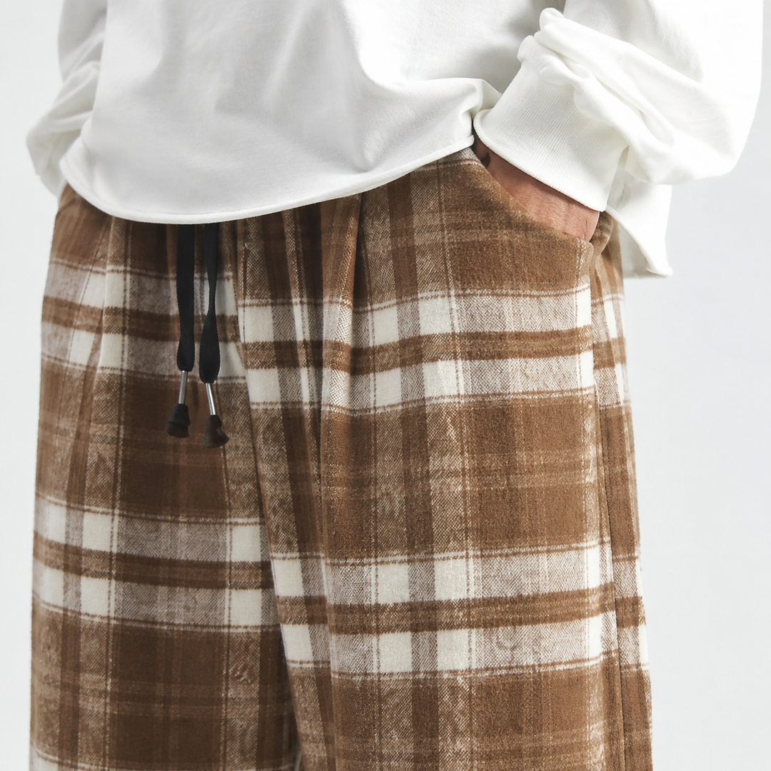 Vibe Plaid Trousers — product view 1