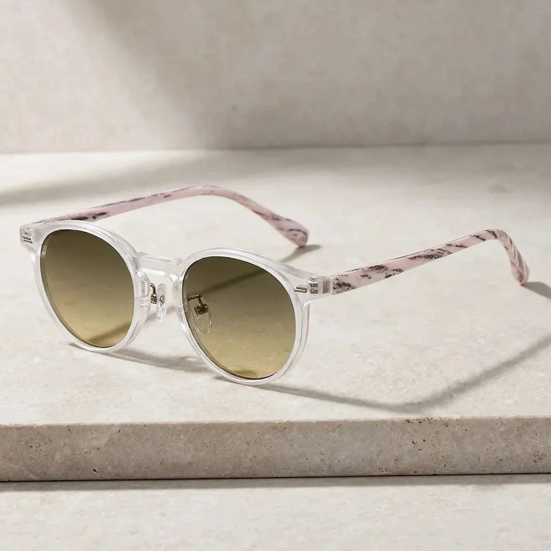 Frosted Two-Tone Sunglasses