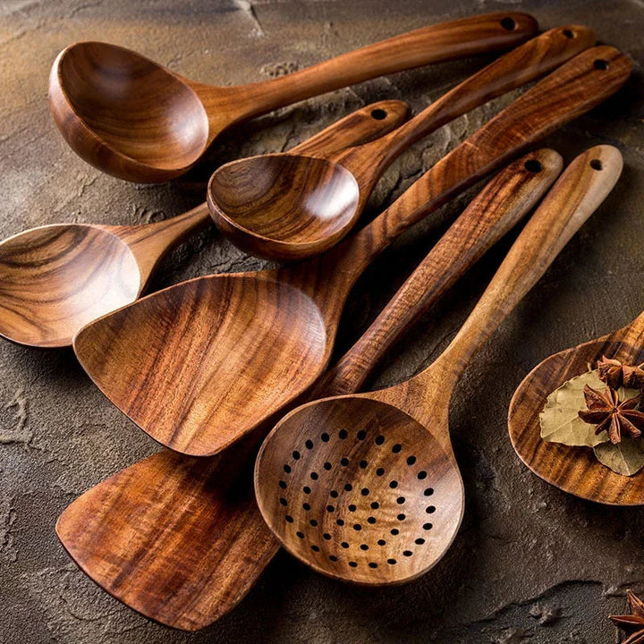 Teak Elegance™ Cooking Set